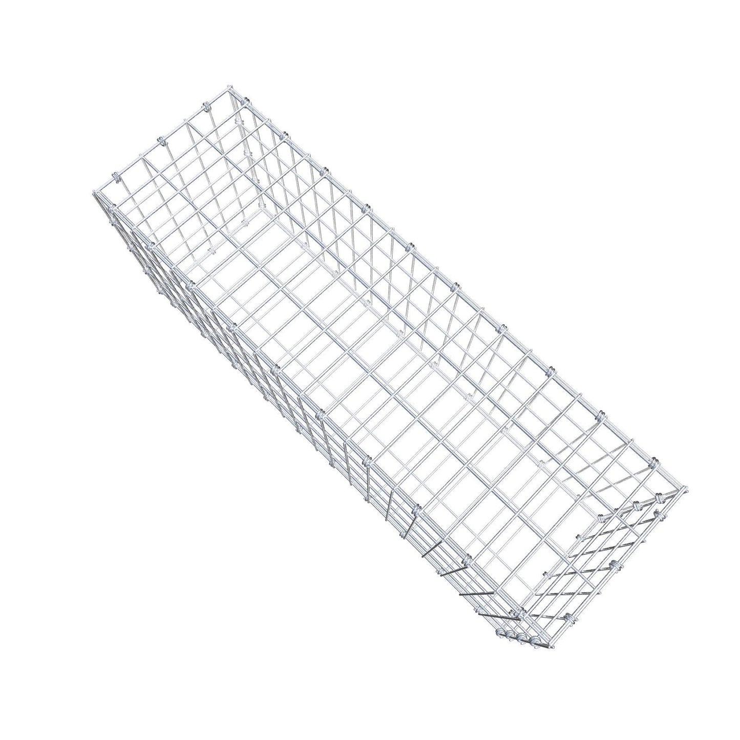 Gabião 100 cm x 40 cm x 30 cm (C x A x P), malhagem 5 x 10 cm, anel espiral