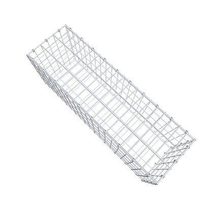 Gabião 100 cm x 40 cm x 30 cm (C x A x P), malhagem 5 x 10 cm, anel espiral