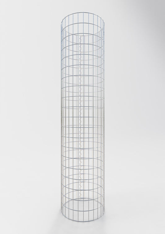 Gabionensäule rund 47 cm Durchmesser, 200 cm Höhe, Maschenweite 5 cm x 10 cm
