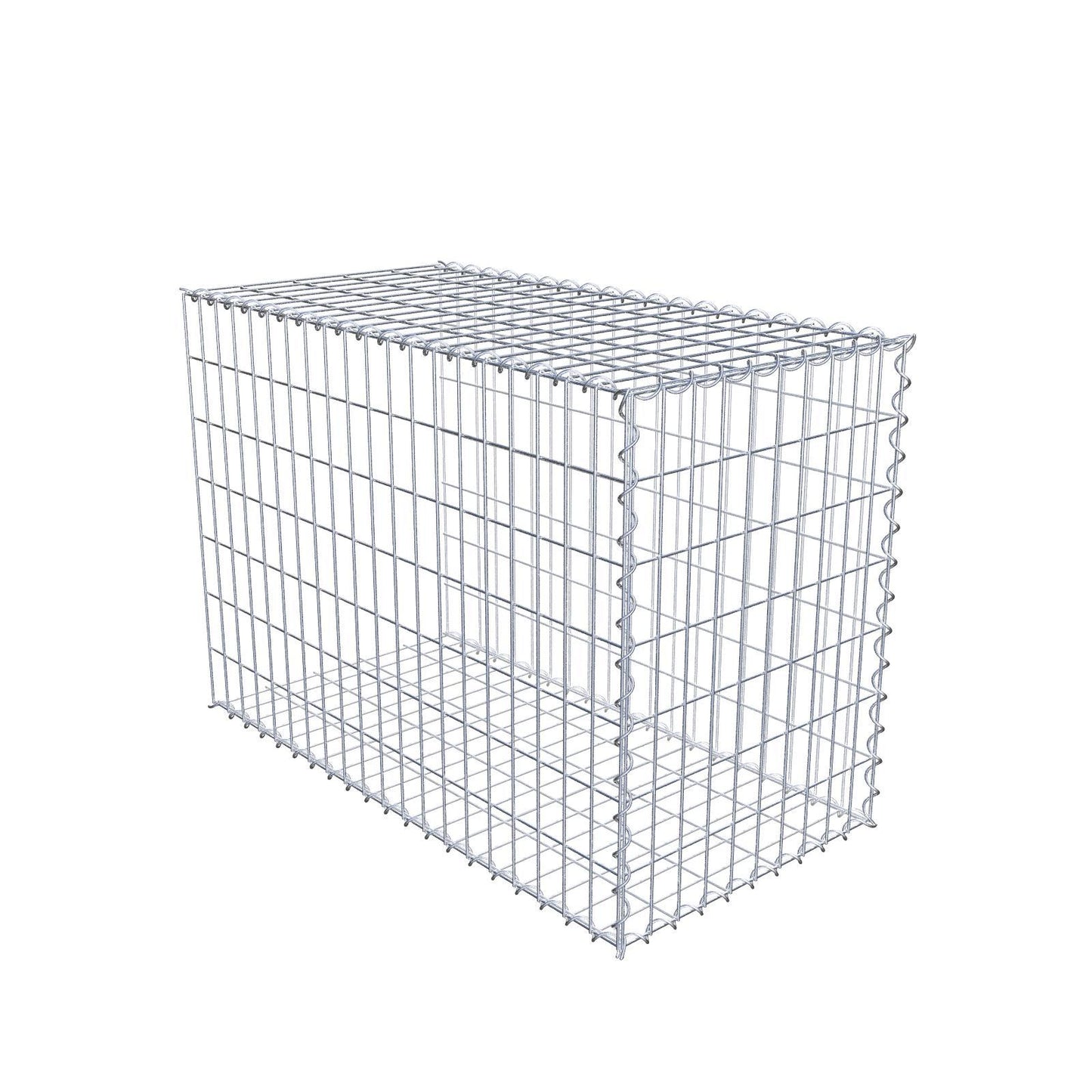 Gabião tipo 2 100 cm x 70 cm x 50 cm (C x A x P), malhagem 5 cm x 10 cm, espiral