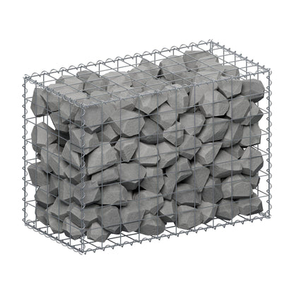 Gabião 100 cm x 70 cm x 50 cm (C x A x P), malhagem 10 cm x 10 cm, espiral