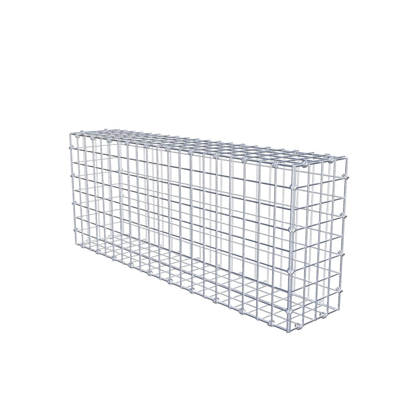 Gabião 100 cm x 40 cm x 20 cm (C x A x P), malhagem 5 x 5 cm, anel espiral