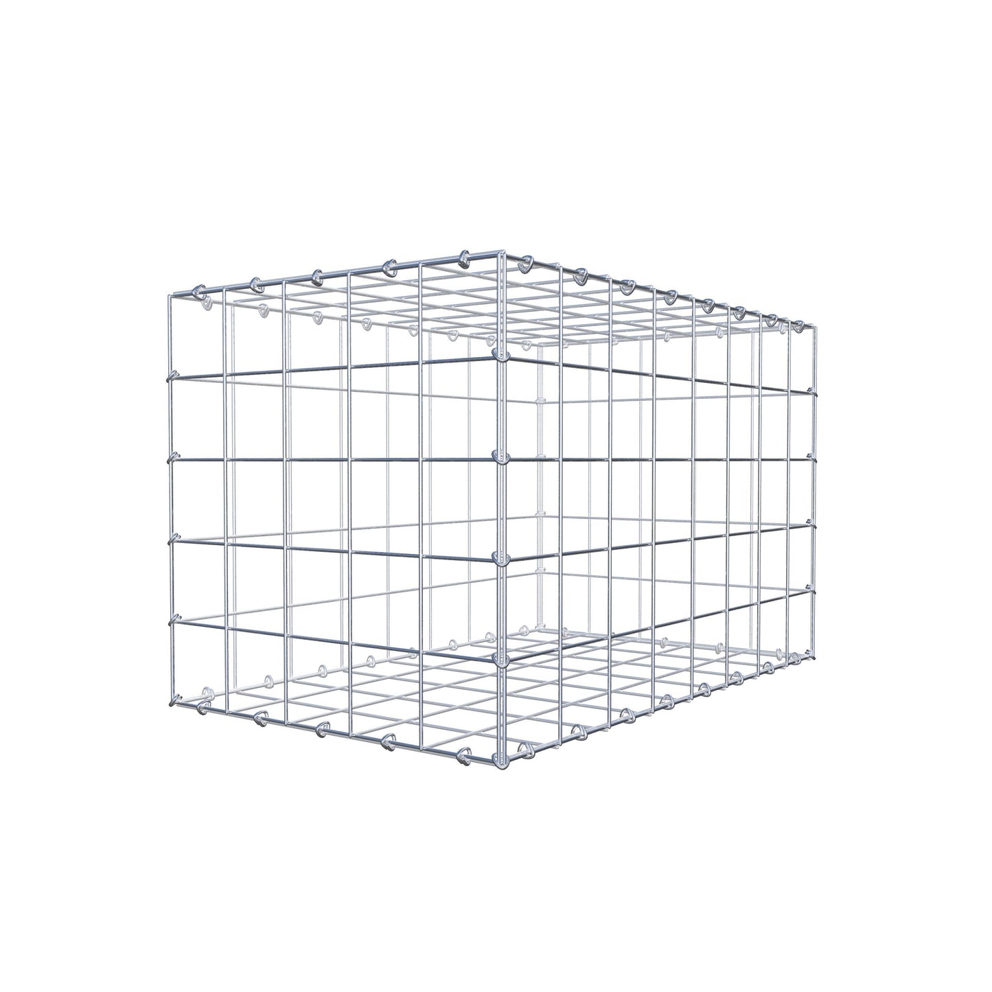 Gabião 80 cm x 50 cm x 50 cm (C x A x P), malhagem 10 cm x 10 cm, anel C