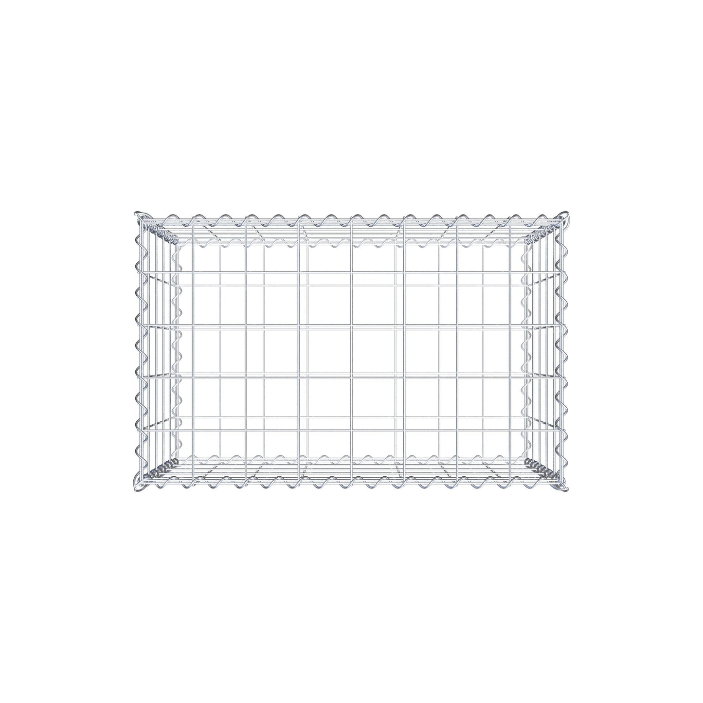 Gabbione 80 cm x 50 cm x 50 cm (L x H x P), maglia 10 cm x 10 cm, spirale
