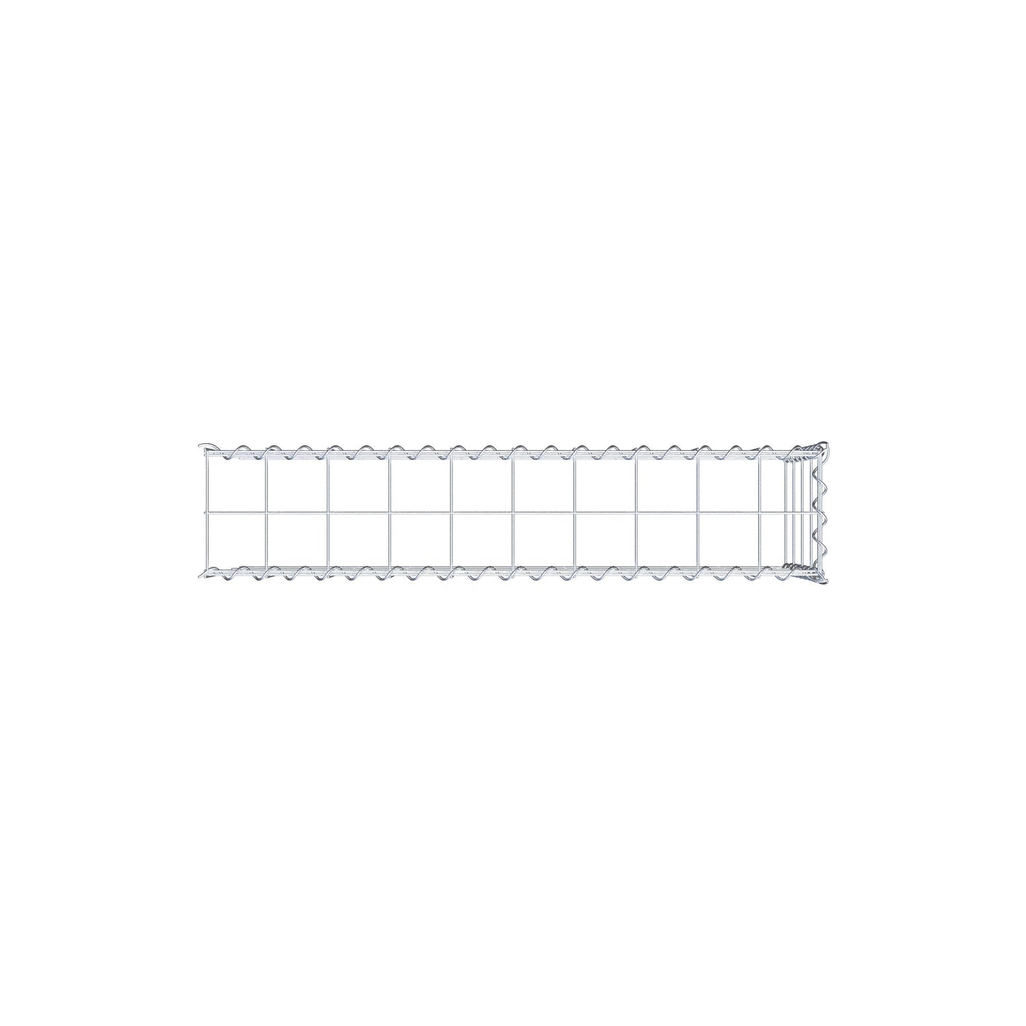 Anbaugabione Typ 4 100 cm x 40 cm x 20 cm (L x H x T), Maschenweite 10 cm x 10 cm, Spirale