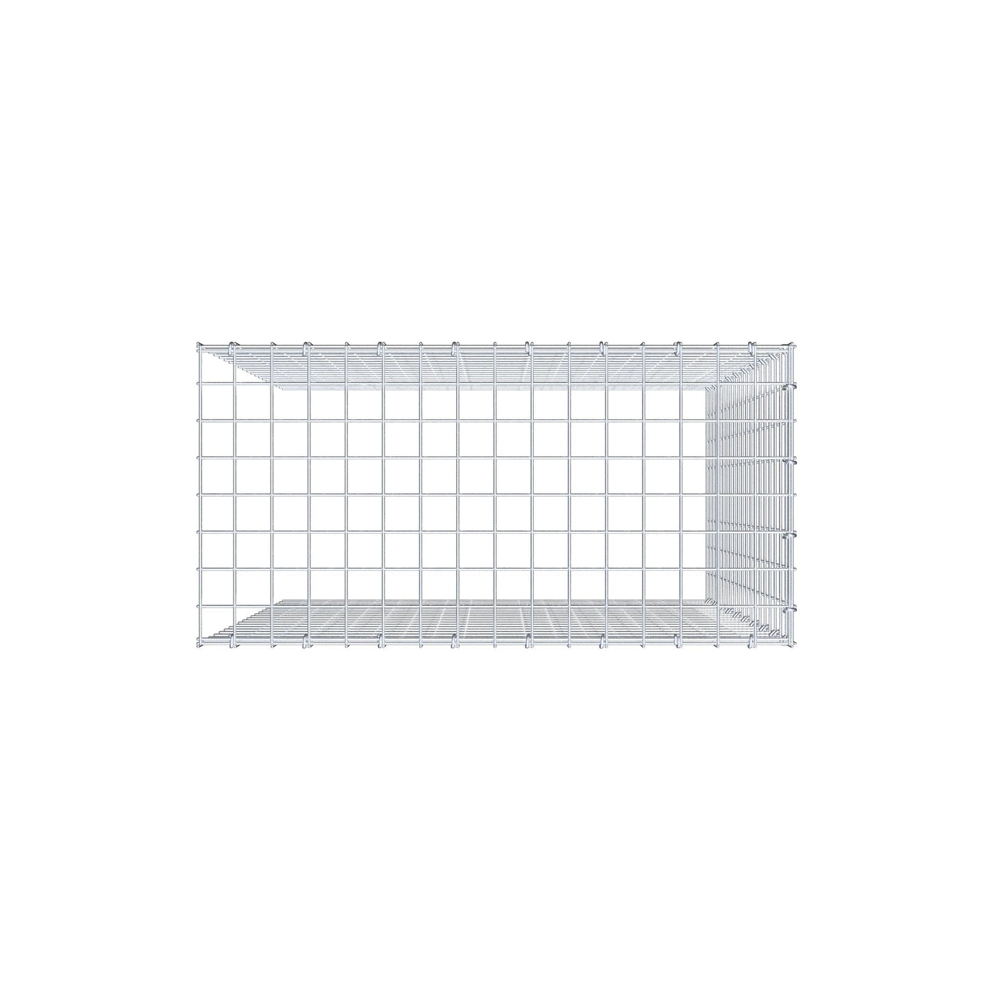 Gabião Tipo 4 100 cm x 80 cm x 40 cm (C x A x P), malhagem 5 cm x 5 cm, anel C