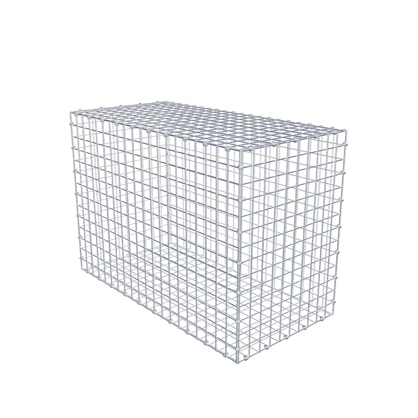 Gabião 100 cm x 70 cm x 50 cm (C x A x P), malhagem 5 x 5 cm, anel espiral