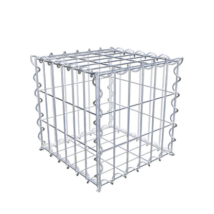 Gabião 30 cm x 30 cm x 30 cm (C x A x P), malhagem 5 cm x 10 cm, espiral