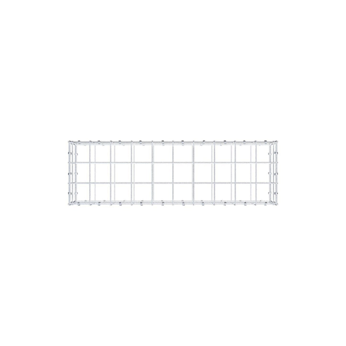 Gabion 100 cm x 20 cm x 30 cm (L x H x P), mailles 10 x 10 cm, anneau en spirale
