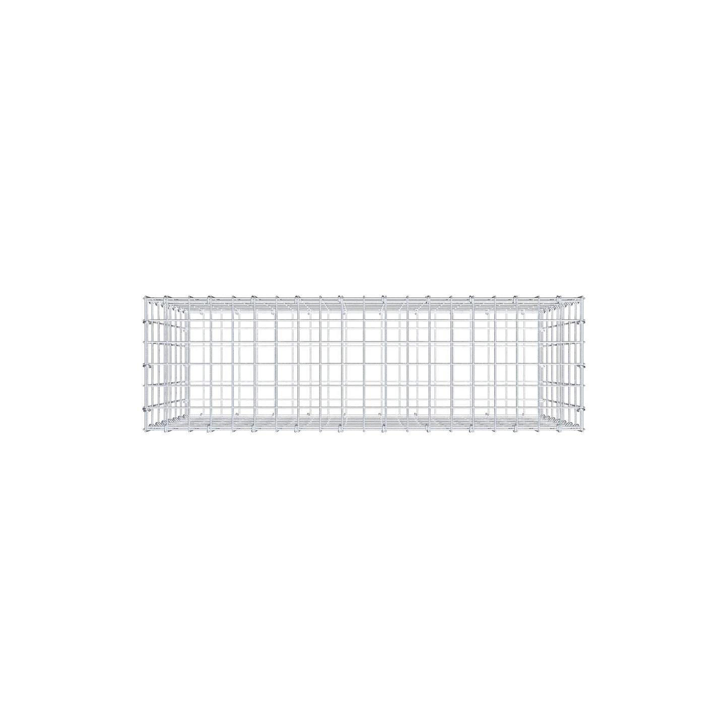 Gabião 100 cm x 70 cm x 30 cm (C x A x P), malhagem 5 cm x 10 cm, anel C