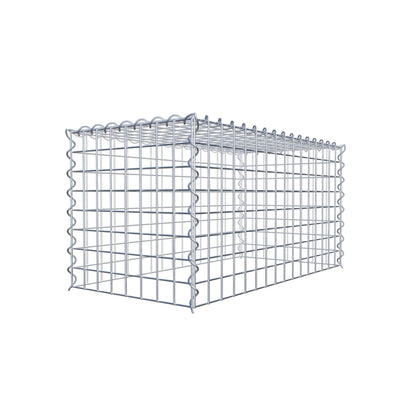 Add-on schanskorf type 3 80 cm x 40 cm x 40 cm (L x H x D), maaswijdte 5 cm x 5 cm, spiraalvormig