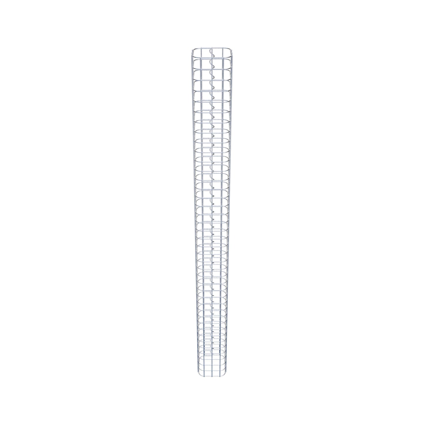 Coluna de gabião quadrada galvanizada a quente, 17 cm x 17 cm, 200 cm de altura, malha 5 cm x 5 cm