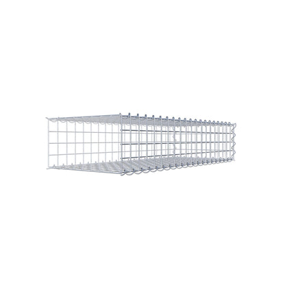 Anbaugabione Typ 2 100 cm x 20 cm x 40 cm (L x H x T), Maschenweite 5 cm x 5 cm, Spirale