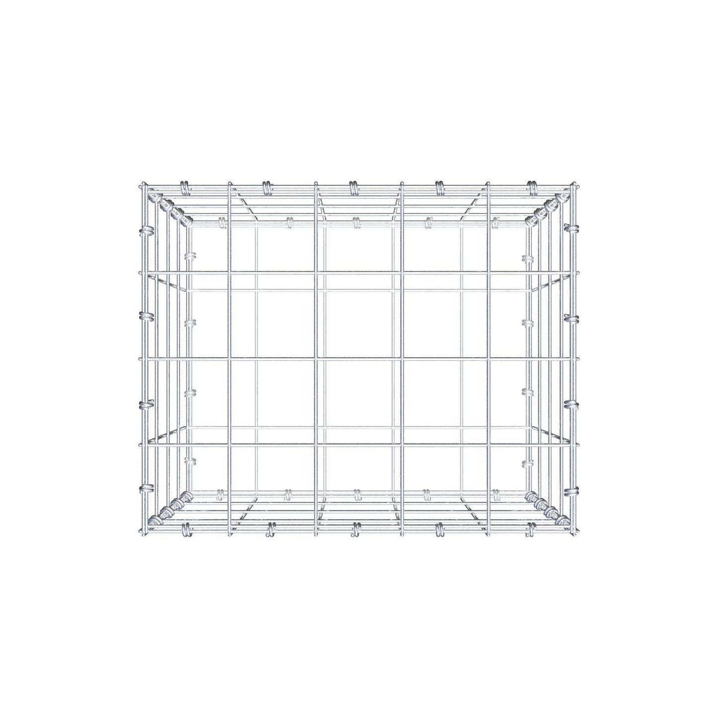Gabião 50 cm x 40 cm x 40 cm (C x A x P), malhagem 10 x 10 cm, anel espiral