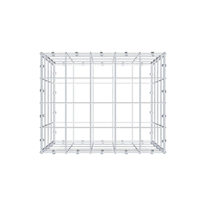 Gabião 50 cm x 40 cm x 40 cm (C x A x P), malhagem 10 x 10 cm, anel espiral