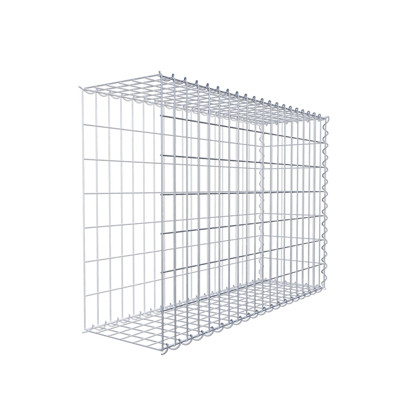 Gabbione aggiuntivo tipo 2 100 cm x 70 cm x 30 cm (L x H x P), dimensione maglia 5 cm x 10 cm, a spirale