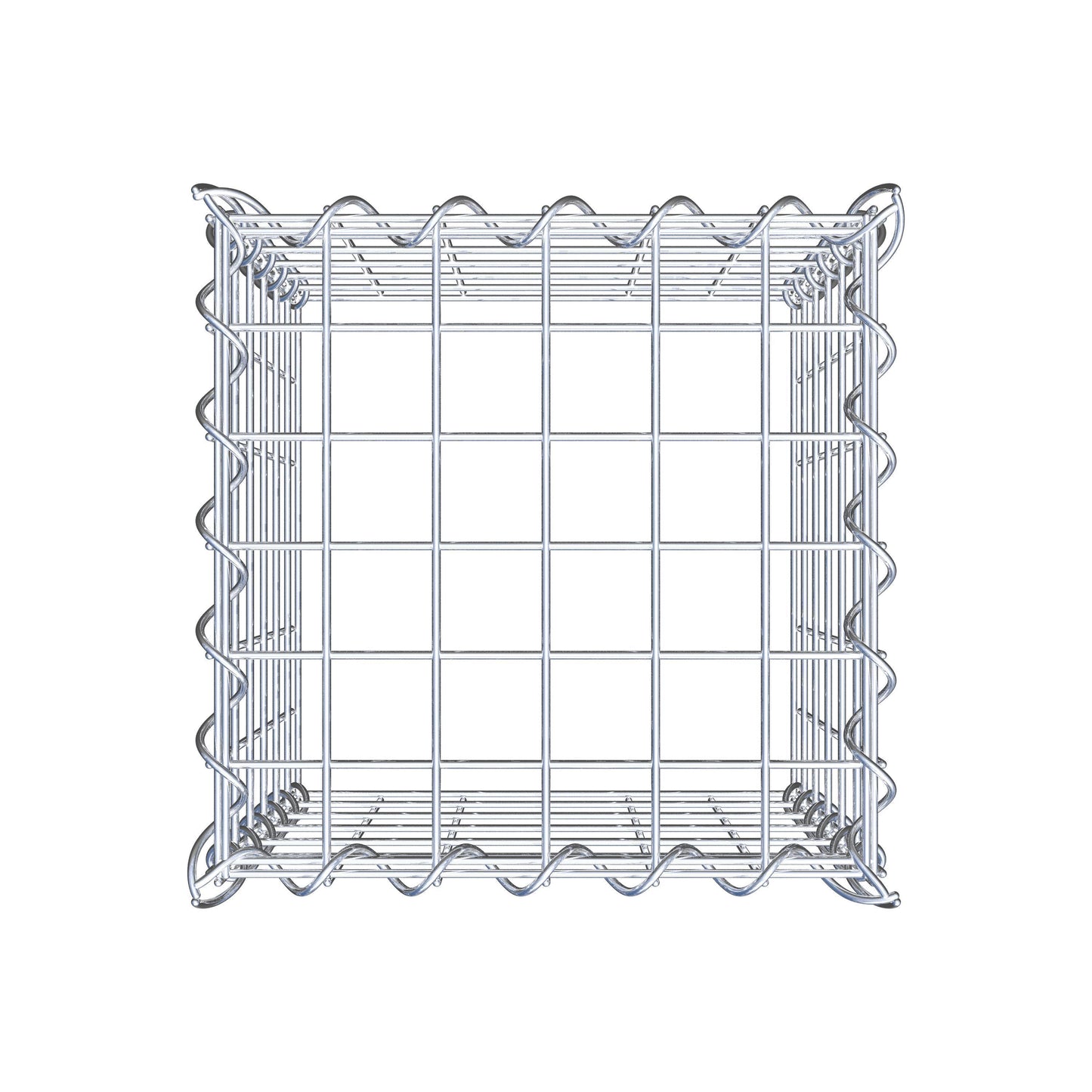 Add-on schanskorf type 3 30 cm x 30 cm x 30 cm (L x H x D), maaswijdte 5 cm x 5 cm, spiraalvormig