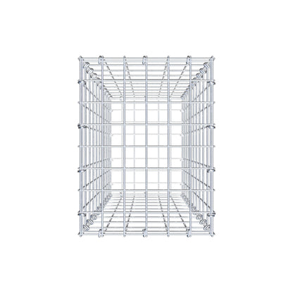 Gabion 100 cm x 30 cm x 40 cm (L x H x P), mailles 5 cm x 10 cm, anneau en C