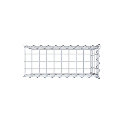 Gabião tipo 4 50 cm x 40 cm x 20 cm (C x A x P), malhagem 5 cm x 10 cm, espiral