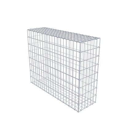 Gabion 100 cm x 80 cm x 30 cm (L x H x P), mailles 5 cm x 10 cm, anneau en C