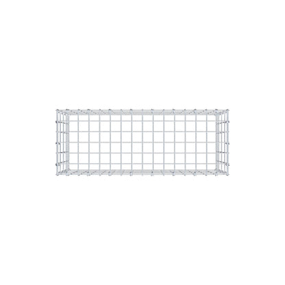Monteret gabion type 3 80 cm x 40 cm x 30 cm (L x H x D), maskestørrelse 5 cm x 10 cm, C-ring