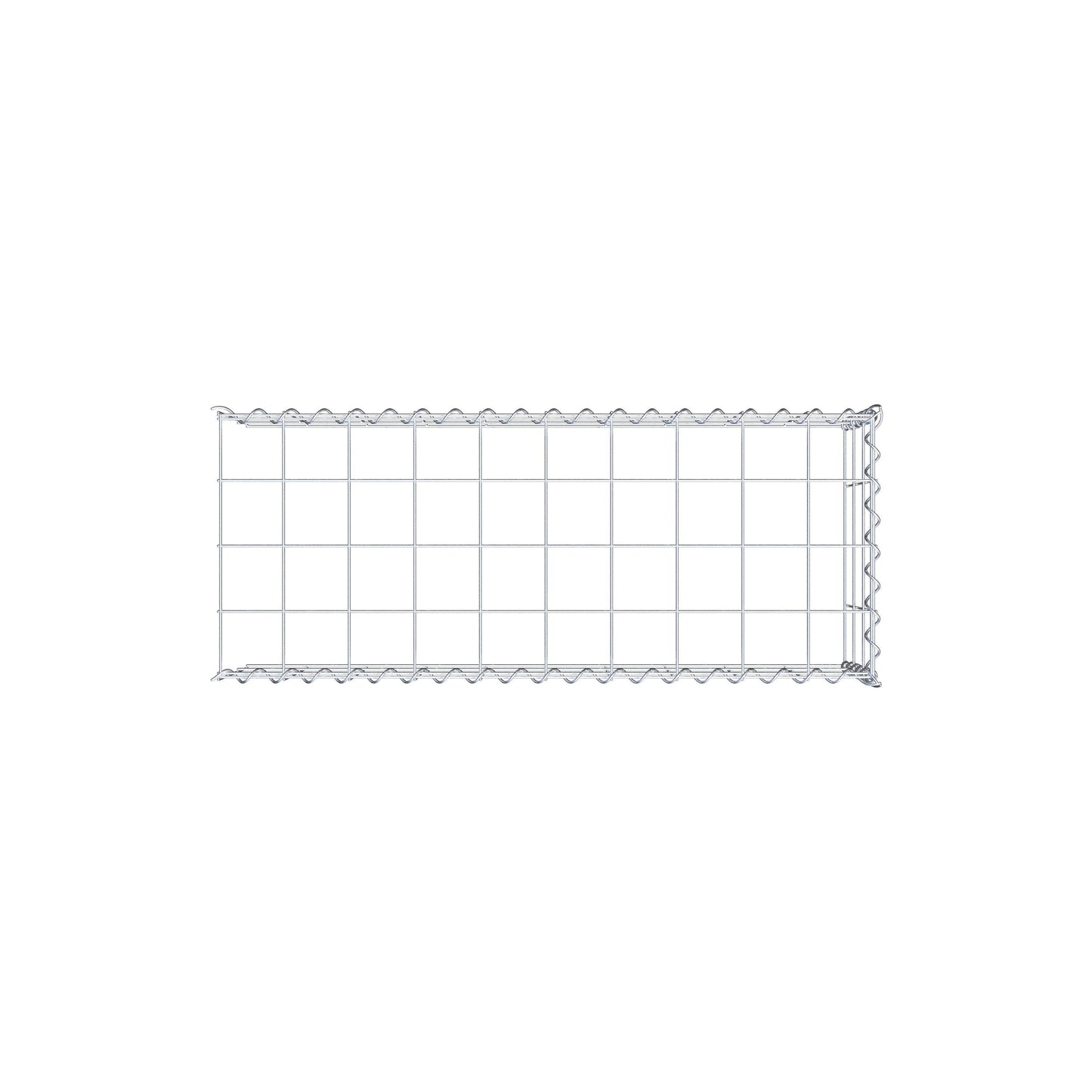 Gabião Tipo 4 100 cm x 30 cm x 40 cm (C x A x P), malhagem 10 cm x 10 cm, espiral