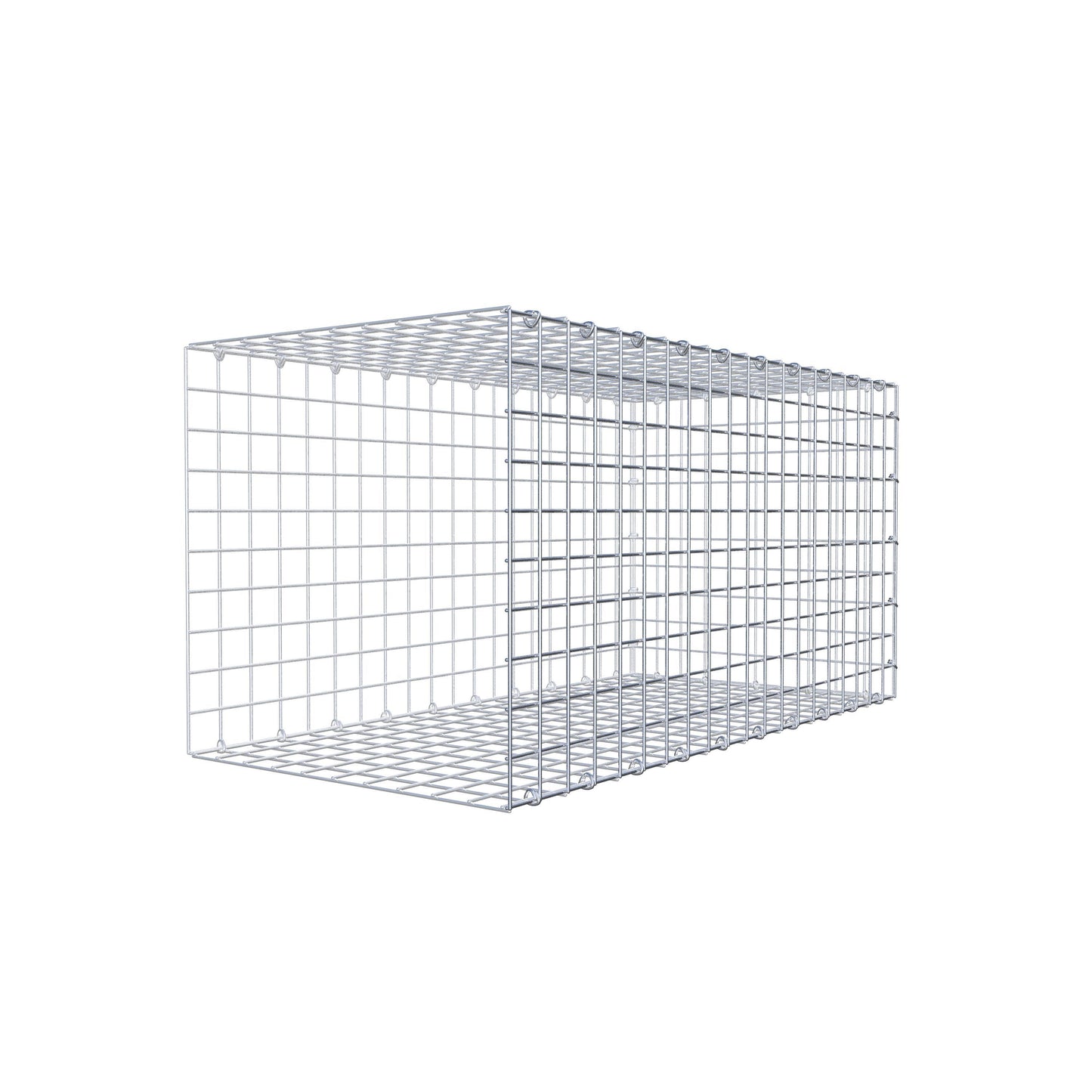 Gabião Tipo 2 100 cm x 50 cm x 50 cm (C x A x P), malhagem 5 cm x 5 cm, anel C
