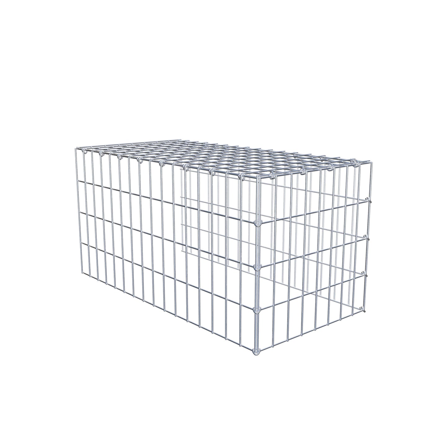 Gabião Tipo 4 80 cm x 40 cm x 40 cm (C x A x P), malhagem 5 cm x 10 cm, anel C