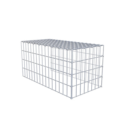 Gabião Tipo 4 80 cm x 40 cm x 40 cm (C x A x P), malhagem 5 cm x 10 cm, anel C