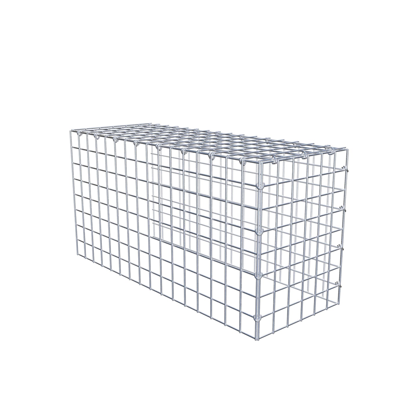 Gabião Tipo 4 80 cm x 40 cm x 30 cm (C x A x P), malhagem 5 cm x 5 cm, anel C