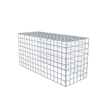 Gabião Tipo 4 80 cm x 40 cm x 30 cm (C x A x P), malhagem 5 cm x 5 cm, anel C