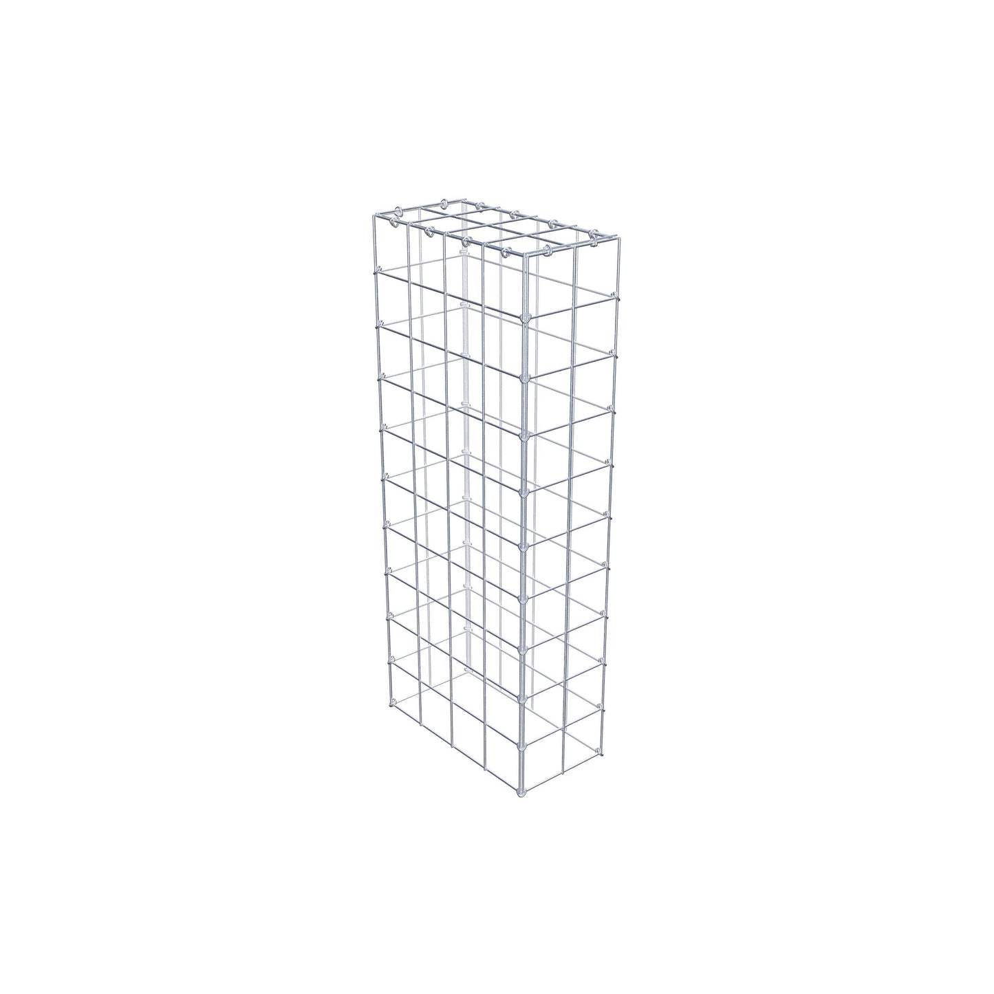 Gabião Tipo 3 100 cm x 40 cm x 20 cm (C x A x P), malhagem 10 cm x 10 cm, anel C