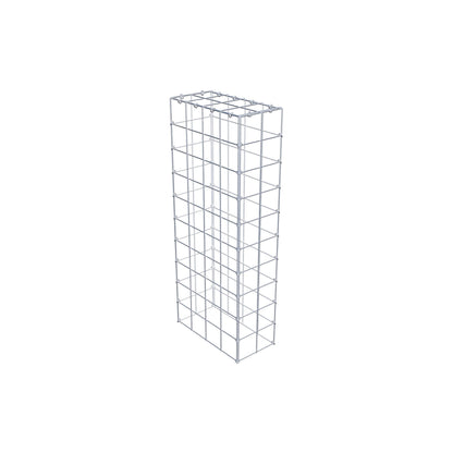 Gabião Tipo 3 100 cm x 40 cm x 20 cm (C x A x P), malhagem 10 cm x 10 cm, anel C