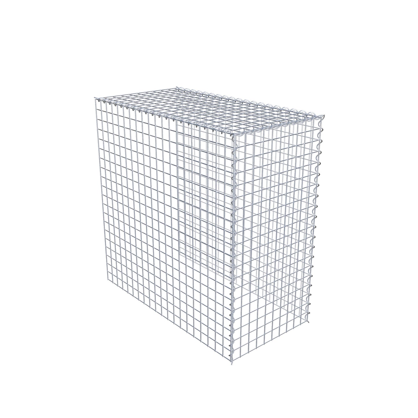 Gabião tipo 4 100 cm x 100 cm x 50 cm (C x A x P), malhagem 5 cm x 5 cm, espiral