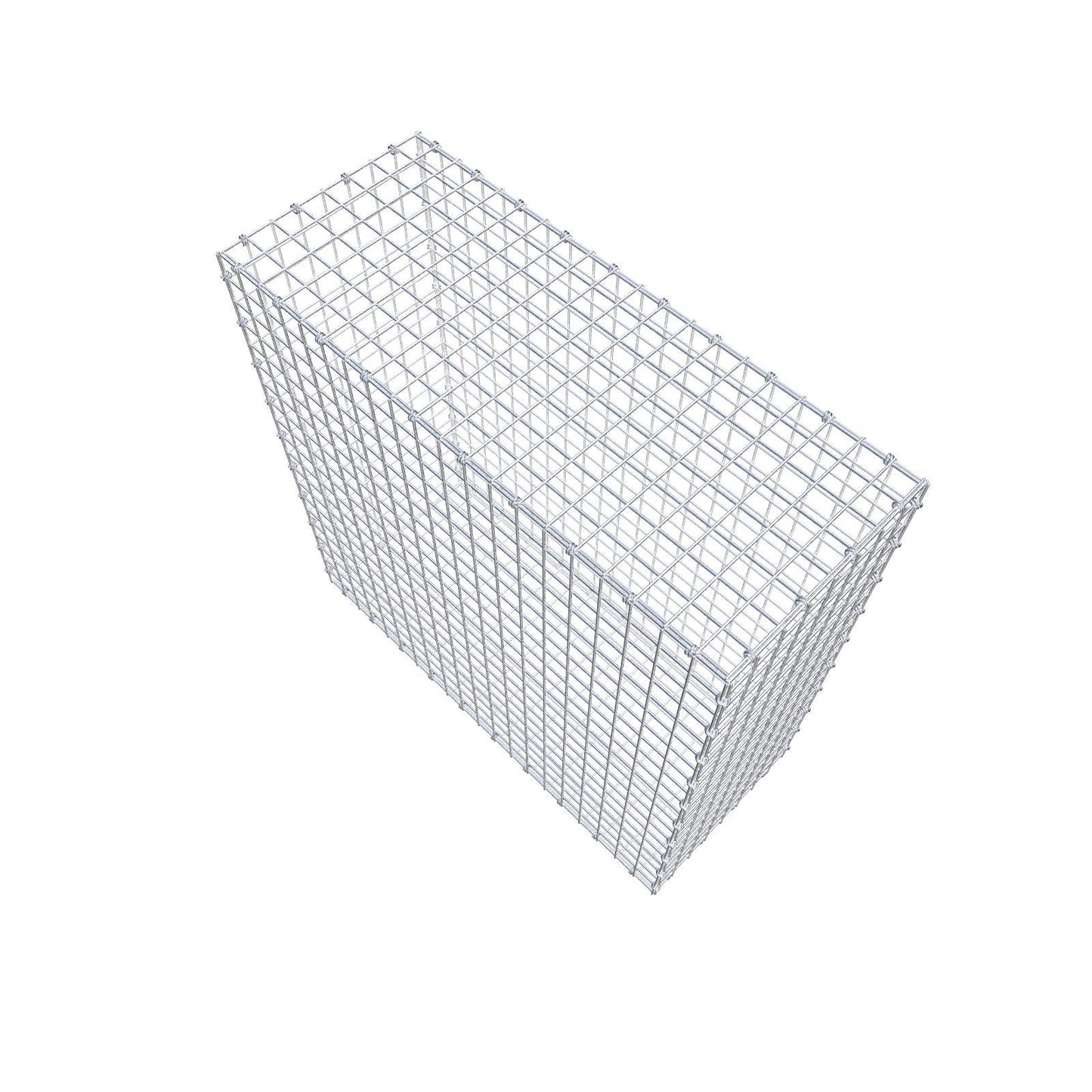 Gabião 100 cm x 100 cm x 40 cm (C x A x P), malhagem 5 x 5 cm, anel espiral