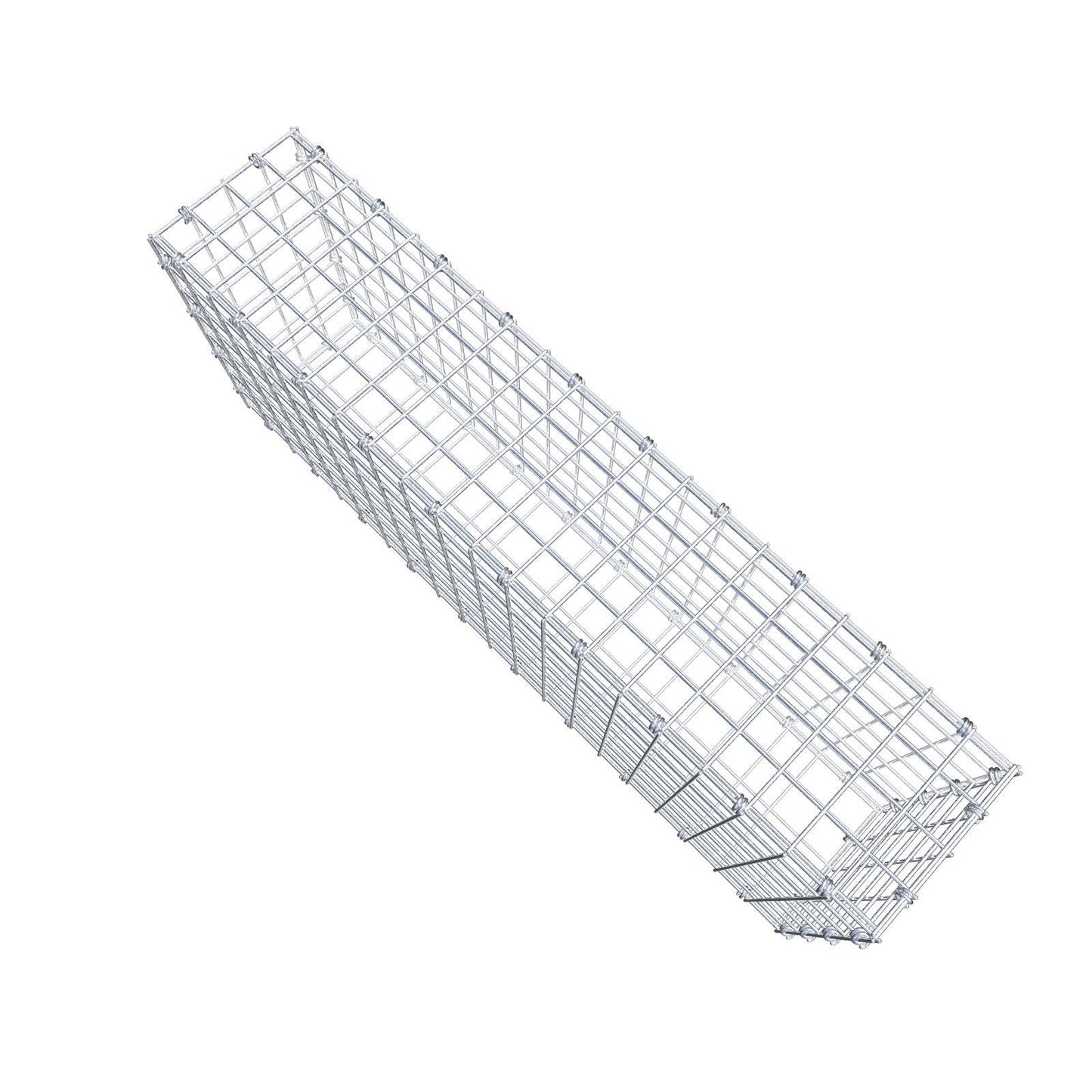 Gabião 100 cm x 40 cm x 20 cm (C x A x P), malhagem 5 x 5 cm, anel espiral