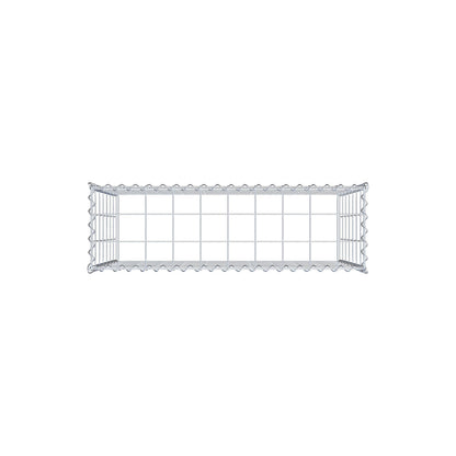 Opvokset gabion type 3 100 cm x 70 cm x 30 cm (L x H x D), maskestørrelse 10 cm x 10 cm, spiral