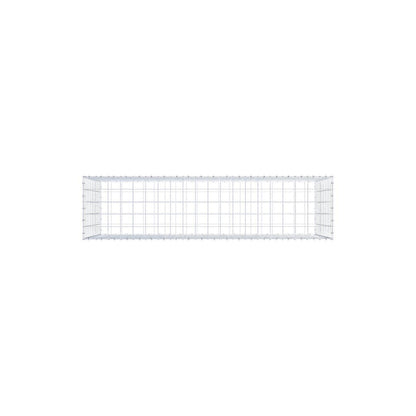 Gabião 200 cm x 100 cm x 50 cm (C x A x P), malhagem 10 x 10 cm, anel espiral