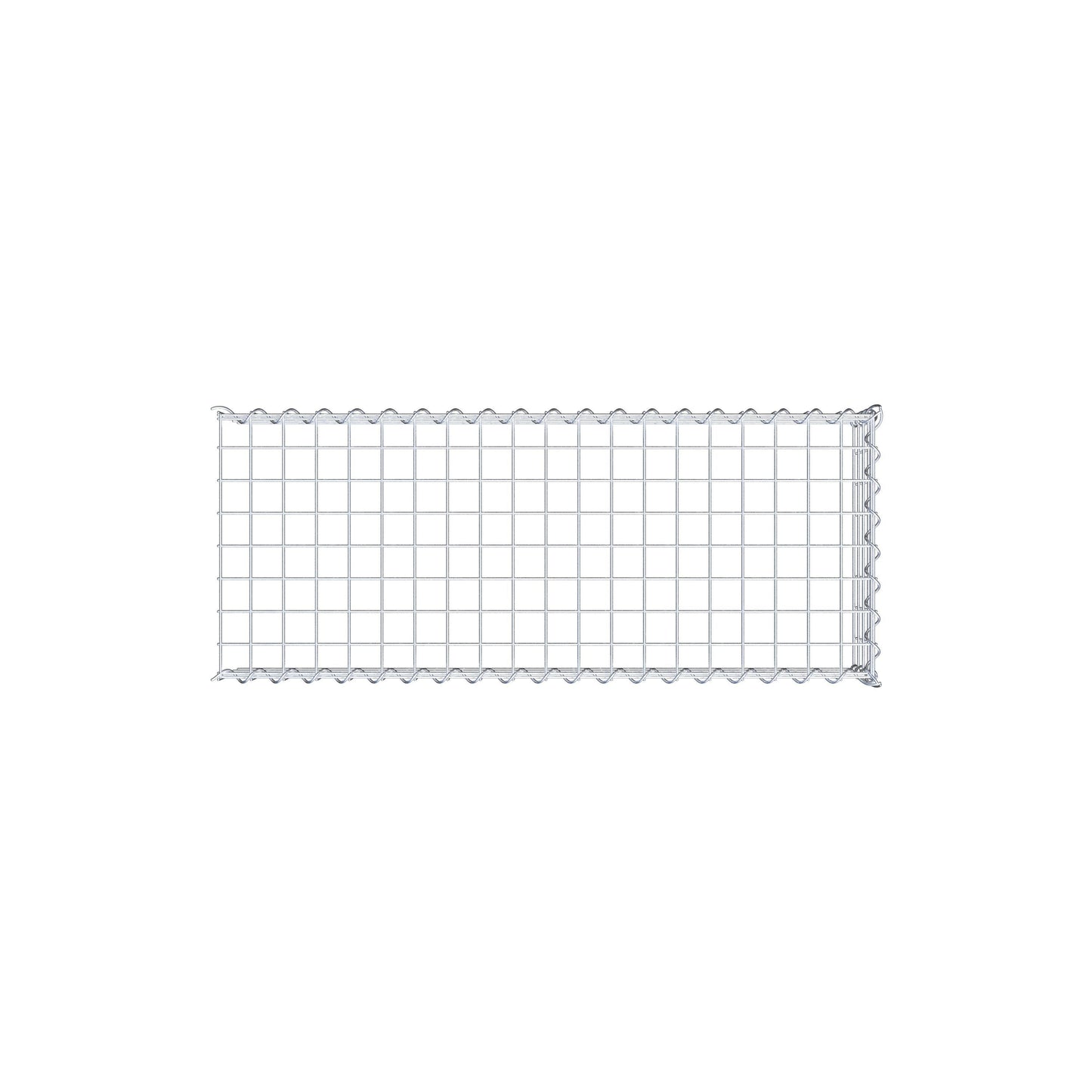 Gabion rapporté type 4 100 cm x 20 cm x 40 cm (L x H x P), mailles 5 cm x 5 cm, spirale