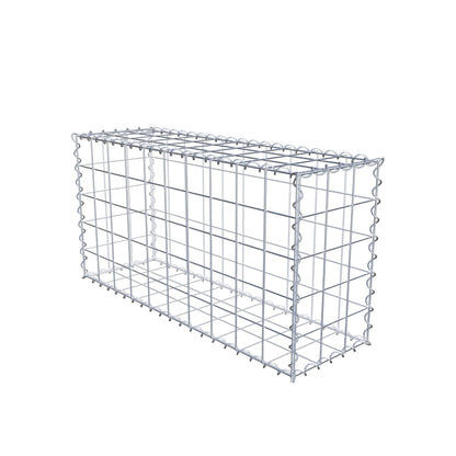 Set di 2 gabbioni 100 cm x 50 cm x 30 cm (L x A x P), maglia 10 x 10 cm, spirale