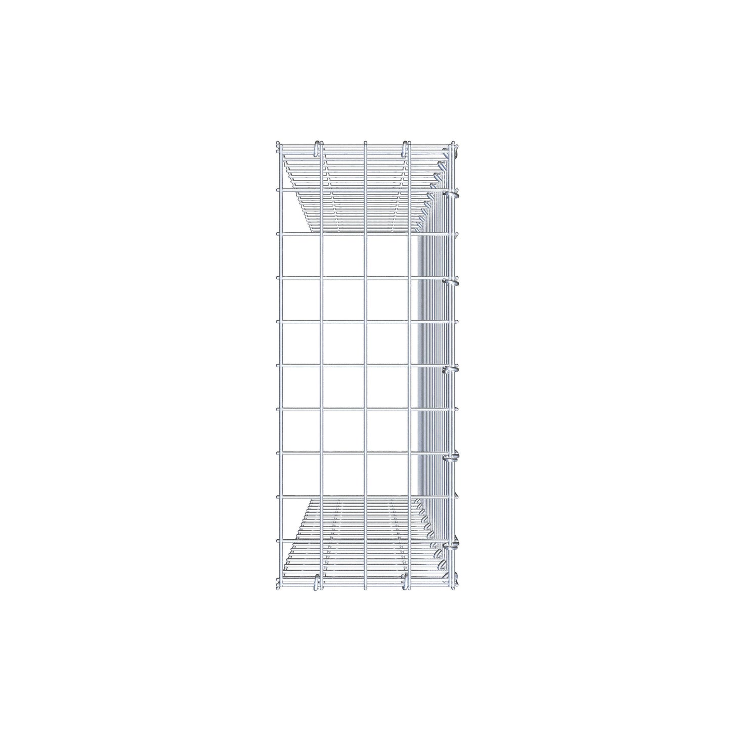 Gabião Tipo 4 100 cm x 20 cm x 50 cm (C x A x P), malhagem 5 cm x 5 cm, anel C