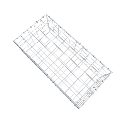Gabion 100 cm x 40 cm x 50 cm (L x H x P), mailles 10 x 10 cm, anneau en spirale