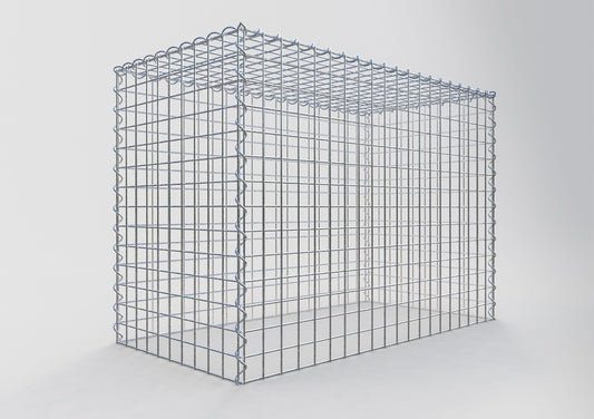 Gabbione aggiuntivo tipo 3 100 cm x 70 cm x 50 cm (L x H x P), dimensione maglia 5 cm x 5 cm, a spirale