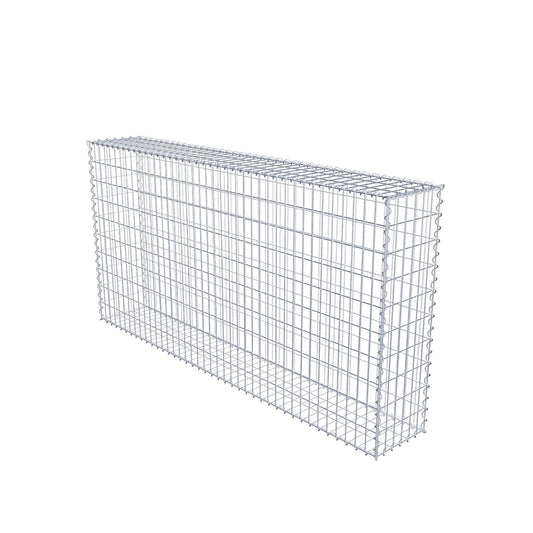 Gabião 200 cm x 100 cm x 30 cm (C x A x P), malhagem 5 cm x 10 cm, espiral