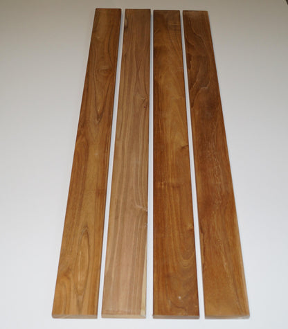 Tuinbank 102 x 50 x 32 cm TEAK MW 5 x 5 cm, thermisch verzinkt