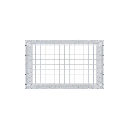 Mounted gabion type 3 80 cm x 50 cm x 50 cm (L x H x D), mesh size 5 cm x 5 cm, C-ring