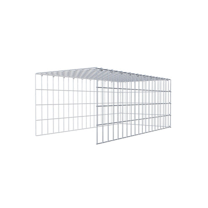 Anbaugabione Typ 4 100 cm x 40 cm x 50 cm (L x H x T), Maschenweite 5 cm x 10 cm, C-Ring