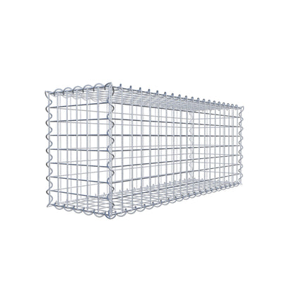 Schanskorf 100 cm x 40 cm x 30 cm (L x H x D), maaswijdte 5 cm x 5 cm, spiraalvormig