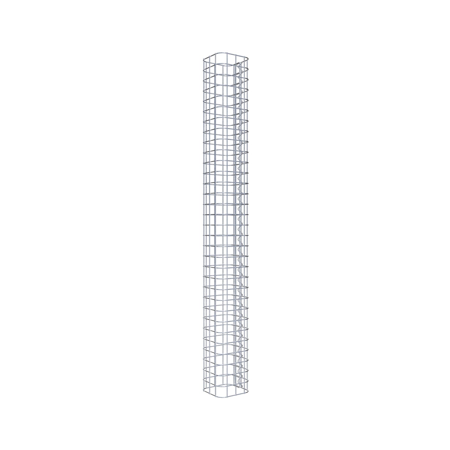 Gabionensäule eckig 17 cm x 17 cm, 160 cm Höhe, MW 5 cm x 5 cm