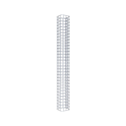 Gabionensäule eckig 17 cm x 17 cm, 160 cm Höhe, MW 5 cm x 5 cm